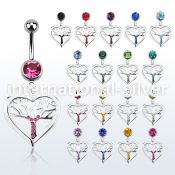 mcd751 belly rings surgical steel 316l belly button