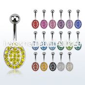 mcd752 belly rings surgical steel 316l belly button