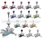 mcdang4 belly rings surgical steel 316l belly button