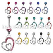 mcdhrc1 belly rings surgical steel 316l belly button