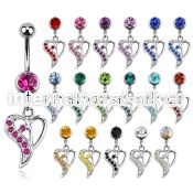 mcdhrc2 belly rings surgical steel 316l belly button