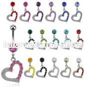 mcdhrc4 belly rings surgical steel 316l belly button