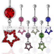 mcdsar5 belly rings surgical steel 316l belly button