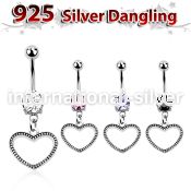 mcdvd24 belly rings surgical steel 316l belly button