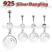 mcdvd32 belly rings surgical steel 316l belly button