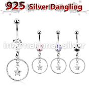 mcdvd33 belly rings surgical steel 316l belly button