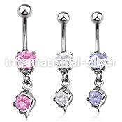 mcdz10 belly rings surgical steel 316l belly button