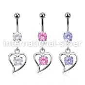 mcdz17 belly rings surgical steel 316l belly button