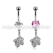 mcdz302 belly rings surgical steel 316l belly button