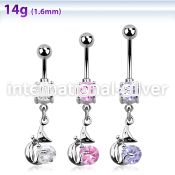 mcdz378 belly rings surgical steel 316l belly button