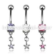 mcdz585 belly rings surgical steel 316l belly button