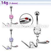 mcdz729 belly rings surgical steel 316l belly button