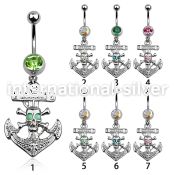mcop691 belly rings surgical steel 316l belly button