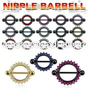 mctnpc3 straight barbells anodized surgical steel 316l nipple