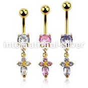 mdgz518 belly rings anodized surgical steel 316l belly button