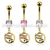 mdgz520 belly rings anodized surgical steel 316l belly button