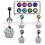 mdk456 belly rings anodized surgical steel 316l belly button