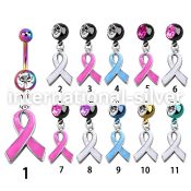 mdk501 belly rings anodized surgical steel 316l belly button