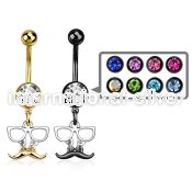 mdk507 belly rings anodized surgical steel 316l belly button