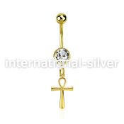 mdk769 anodized surgical steel belly bananas belly piercing