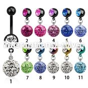 mdkfr10 belly rings anodized surgical steel 316l belly button