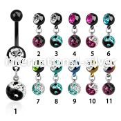 mdkfr8y belly rings anodized surgical steel 316l belly button