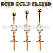 mdrz768 anodized surgical steel belly bananas belly piercing