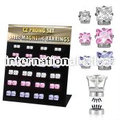 mg114 fake illusion body jewelry stainless steel ear lobe