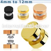 mptrd cheaters  illusion plugs and tapers anodized surgical steel 316l belly button