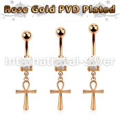 mro769 anodized surgical steel belly bananas belly piercing