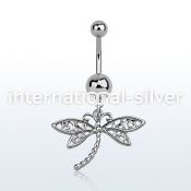 msd566 belly banana, w dangling dragonfly design