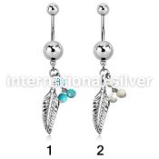 msd601b belly rings surgical steel 316l belly button
