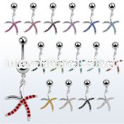 msd643 belly rings surgical steel 316l belly button