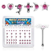 nbbxm4 nose bone silver 925 nose