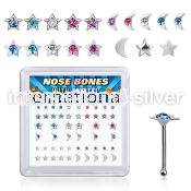 nbbxm8m 925 silver nose bones nose piercing