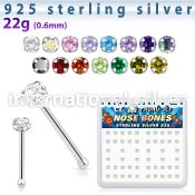 nbczbxc nose bone silver 925 nose