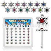 nbdvm36 925 silver nose bones nose piercing