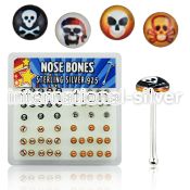 nblgx2 nose bone silver 925 nose