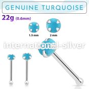 nbpge7 nose bone silver 925 nose