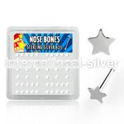 nbsarbx nose bone silver 925 nose