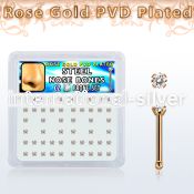 nbttz2xc anodized surgical steel nose bones nose  piercing