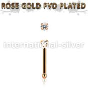 nbttzr2 anodized surgical steel nose bones nose  piercing