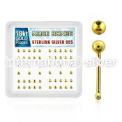 nbx18b2 nose bone silver 925 nose