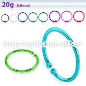 ncp fake illusion hoops silver 925 nose