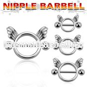 np3 straight barbells surgical steel 316l nipple
