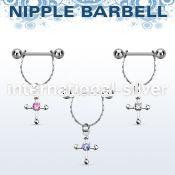 npdl21 straight barbells surgical steel 316l nipple