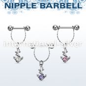 npdl23 straight barbells surgical steel 316l nipple