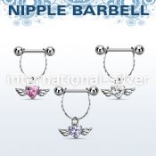 npdl26 straight barbells surgical steel 316l nipple