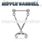 npdl36 straight barbells surgical steel 316l nipple