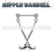 npdl37 straight barbells surgical steel 316l nipple